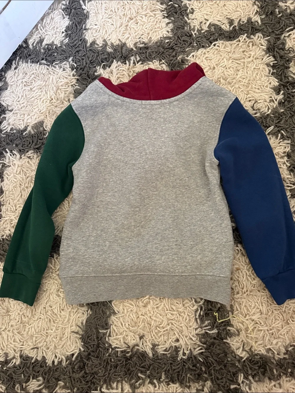 Ralph Lauren Colorblock Polo Bear Hoodie in Grey, Navy, Green & Burgundy